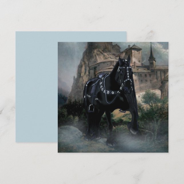 La Tarjeta de Caballo Medieval - Tarjeta de Felici (Anverso / Reverso)