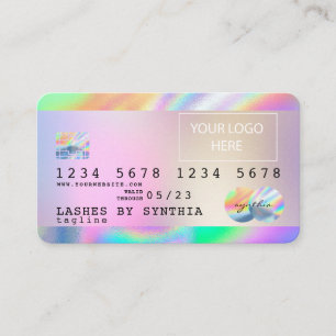 La tarjeta de crédito Holograph Unicorn Dripp Card