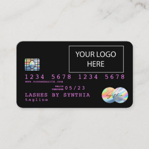 La tarjeta de crédito Holograph Unicorn Dripp Card