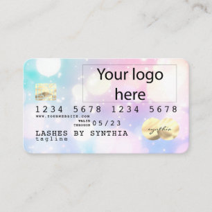 La tarjeta de crédito Holograph Unicorn Dripp Card