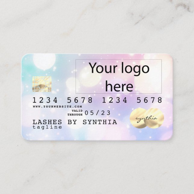 La tarjeta de crédito Holograph Unicorn Dripp Card (Anverso)