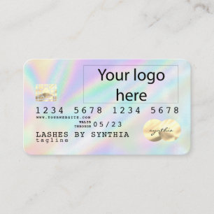 La tarjeta de crédito Holograph Unicorn Dripp Card