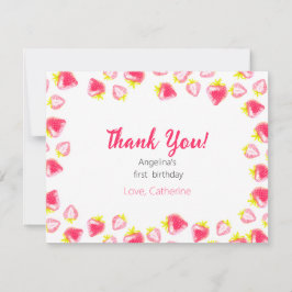 La tarjeta de cumpleaños de Flat Thank You