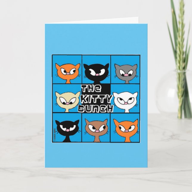 La Tarjeta de Cumpleaños de Gatos Divertidos Kitty (Anverso)