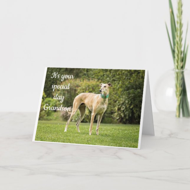 *LA TARJETA DE CUMPLEAÑOS DE GRANDSON* ESPERA QUE  (Anverso)