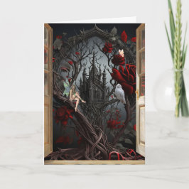 La tarjeta de cumpleaños de la puerta abierta