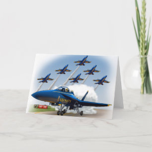 la tarjeta de cumpleaños del airshow de los niños