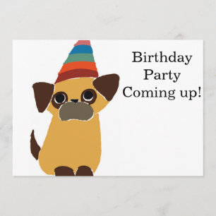 La tarjeta de cumpleaños del barro amasado invita