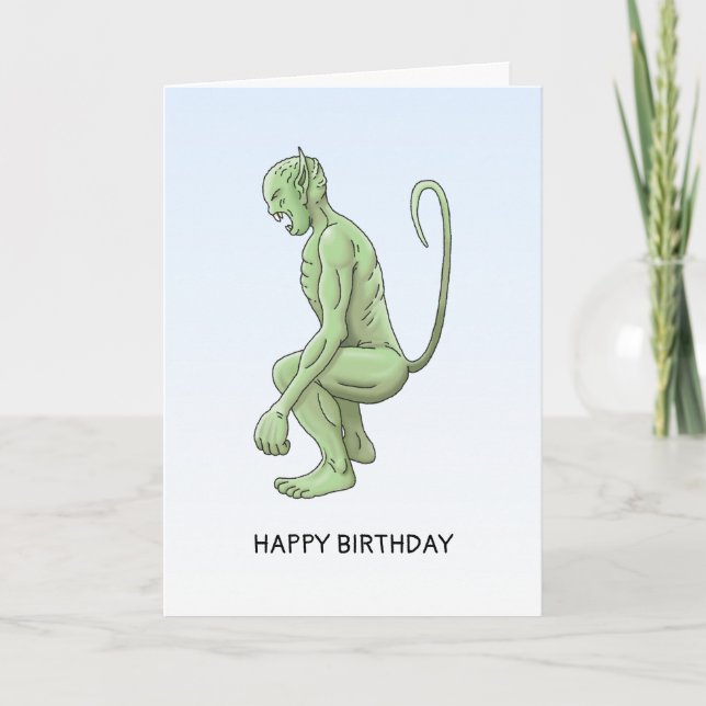 La tarjeta de cumpleaños del duende (Anverso)