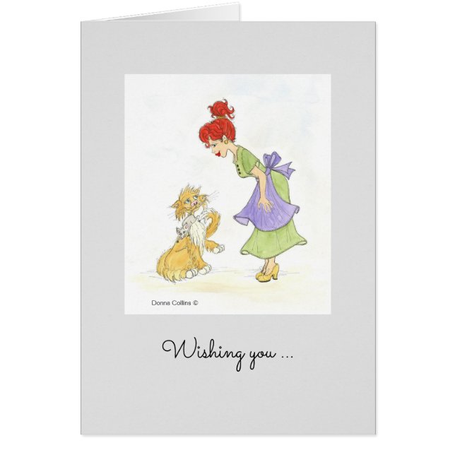 La tarjeta de cumpleaños del gato (Frente)