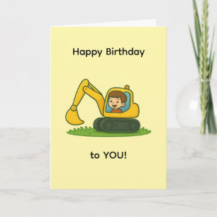 La tarjeta de cumpleaños feliz del chico con diseñ