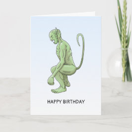La tarjeta de cumpleaños Goblin