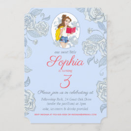 La tarjeta de cumpleaños invita, princesa Belle