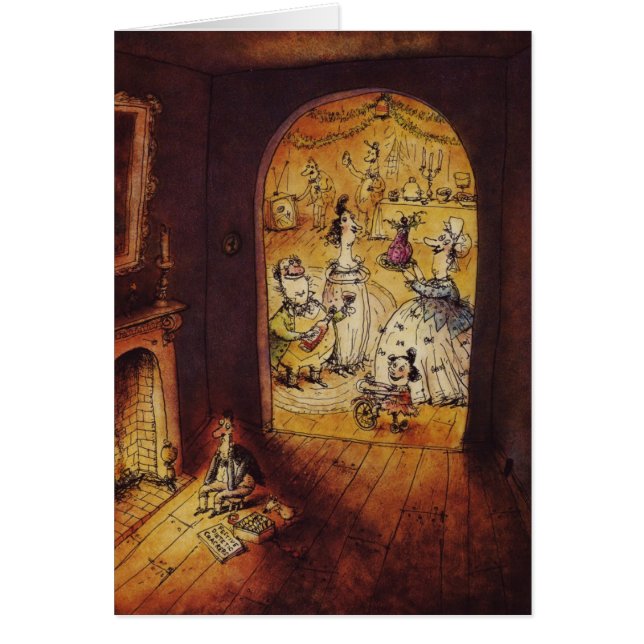 La tarjeta de Dickensian (Frente)