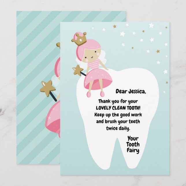 La tarjeta de dientes perdida. Nota De Visita De H (Anverso / Reverso)