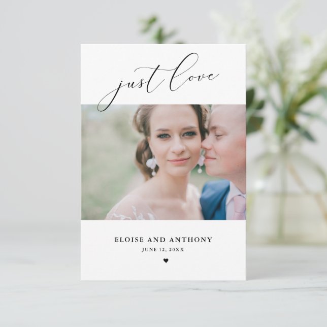 La tarjeta de elección de fotos de Nothing Fancy J (Anverso de pie)