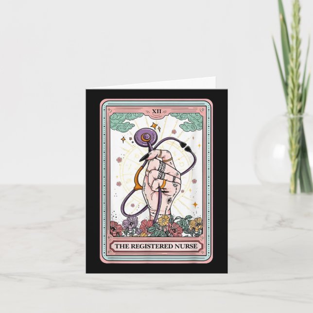 La tarjeta de enfermera Tarot registrada (Anverso)