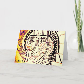 La tarjeta de felicitación 23 refleja