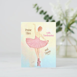 La tarjeta de felicitación Ballerina Painting Pers
