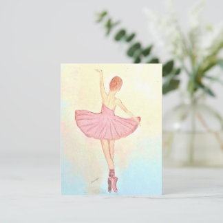 La tarjeta de felicitación Ballerina Painting Pers