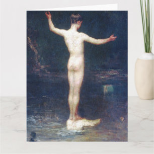 La tarjeta de felicitación de arte fino de Los Bañ