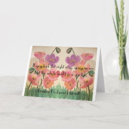 La tarjeta de felicitación de jardín secreto 1