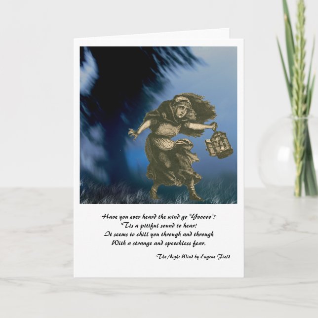 La tarjeta de felicitación de la caída de (Anverso)