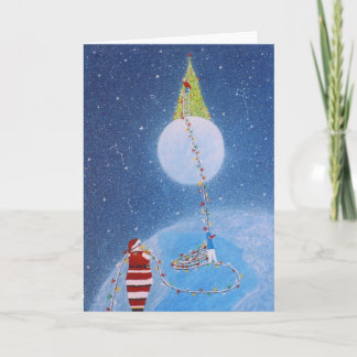 La tarjeta de felicitación de la iluminación del