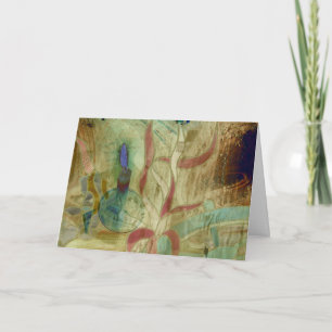 La tarjeta de felicitación de la luz de noche