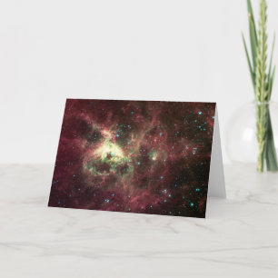 La tarjeta de felicitación de la nebulosa del