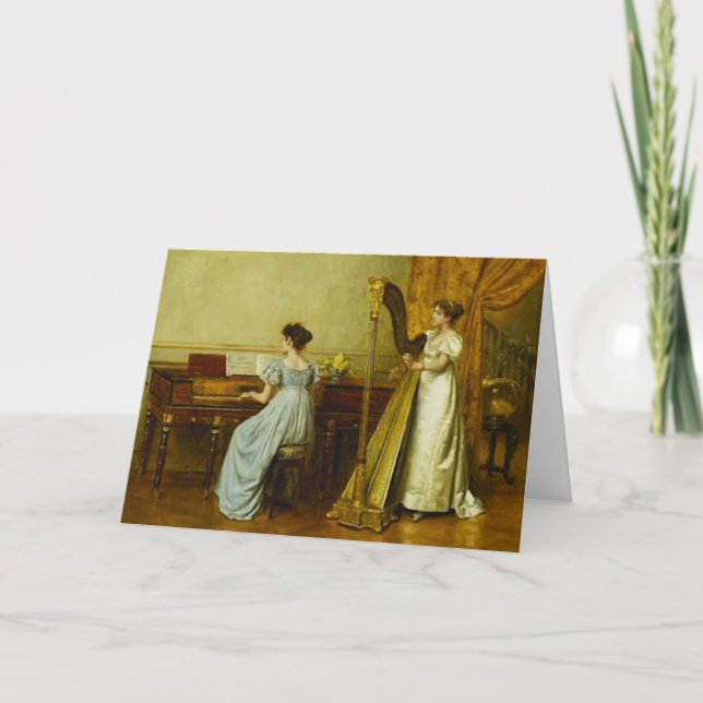 La tarjeta de felicitación de la sala de música (Anverso)