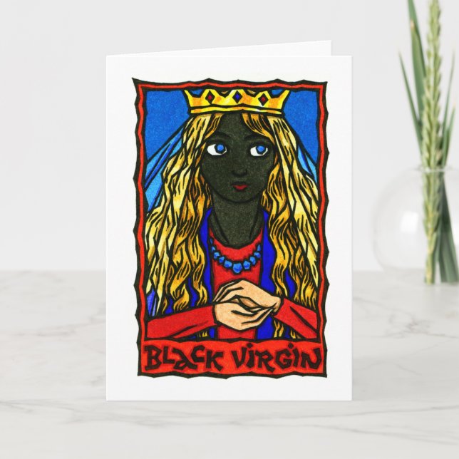La tarjeta de felicitación de la Virgen Negra (Anverso)
