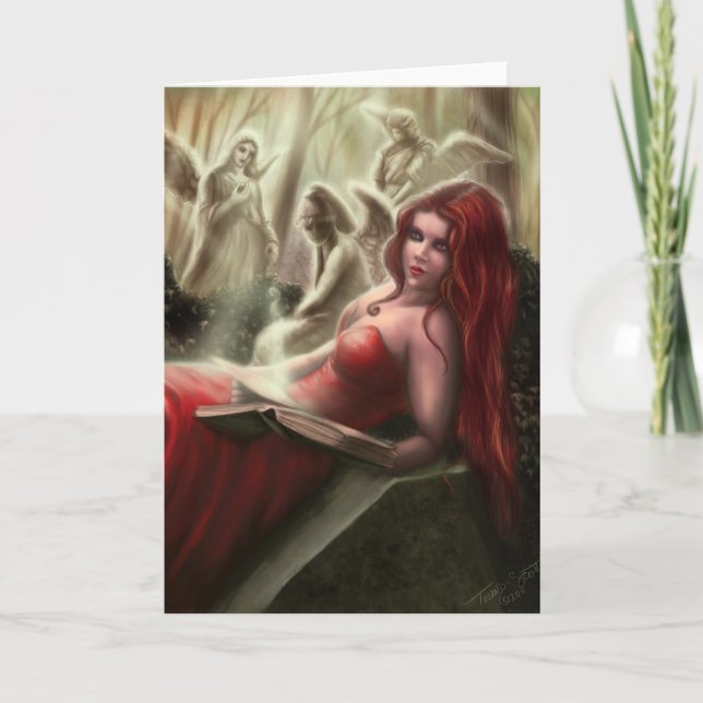 La tarjeta de felicitación de los ángeles que llor (Anverso)