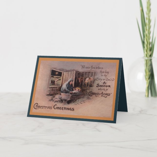 La tarjeta de felicitación de los Navidades (Anverso)