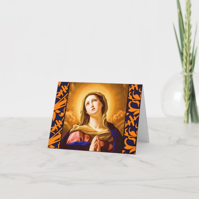 La tarjeta de felicitación de Memorare (Anverso)