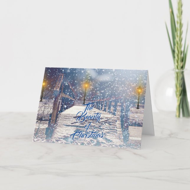 La tarjeta de felicitación de Navidades de Navidad (Anverso)