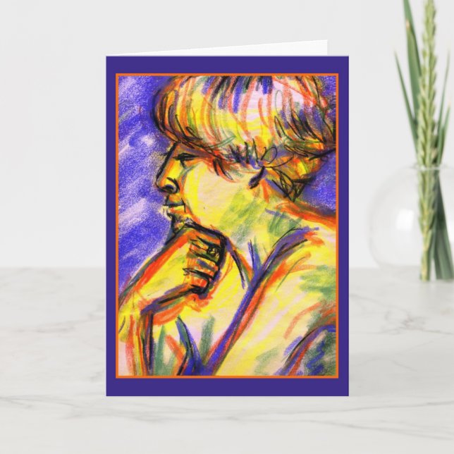 La tarjeta de felicitación de Thinker (Anverso)