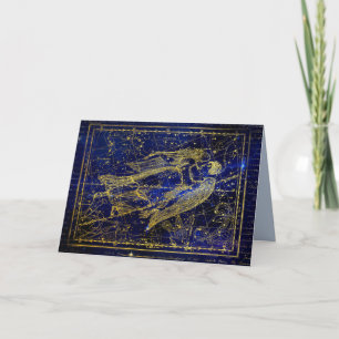 la tarjeta de felicitación de virgen constellation