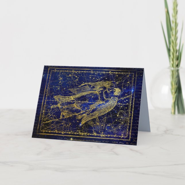 la tarjeta de felicitación de virgen constellation (Anverso)