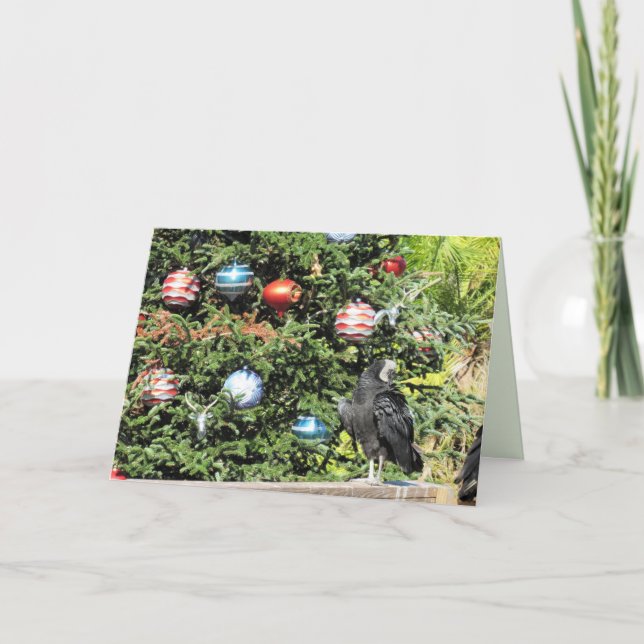 La tarjeta de felicitación del árbol de Navidad de (Anverso)