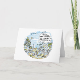 La tarjeta de felicitación del dibujo animado del