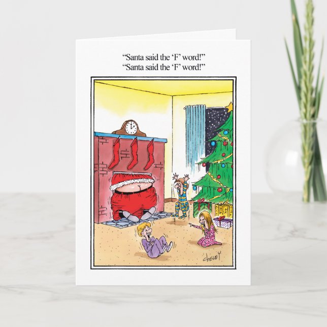 La tarjeta de felicitación del humor de la palabra (Anverso)