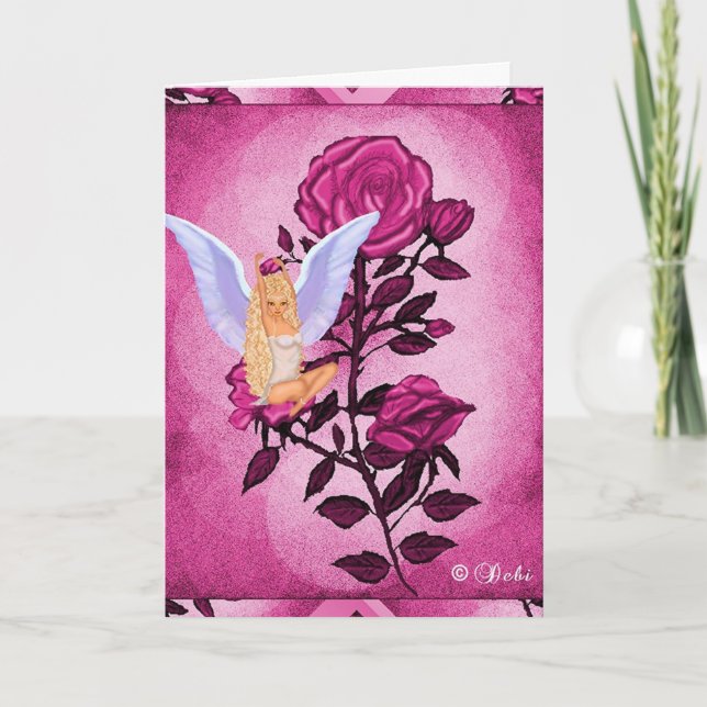 La tarjeta de felicitación del jardín de la muñeca (Anverso)