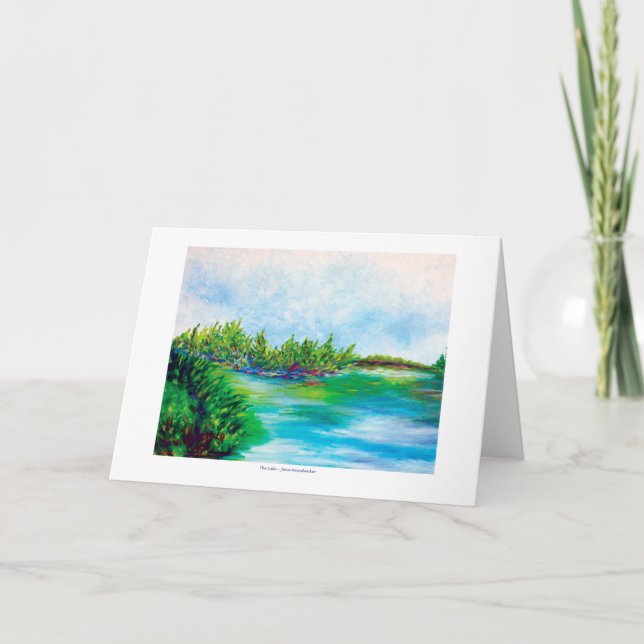 La TARJETA de FELICITACIÓN del lago (Anverso)