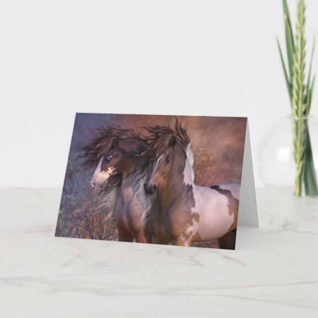 La tarjeta de felicitación en blanco de los (Anverso)