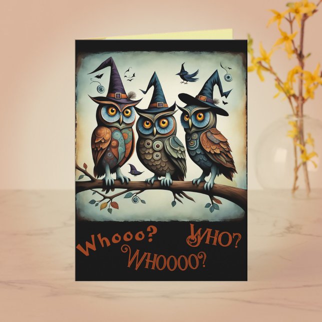 La tarjeta de felicitación Feathered Coven Hallowe (Subido por el creador)