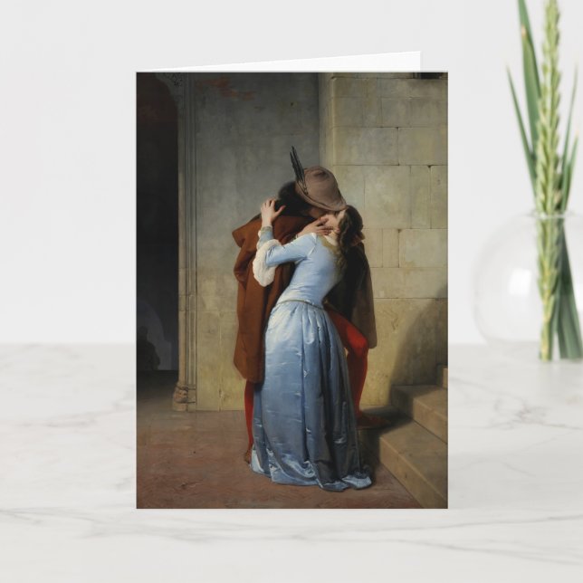 La tarjeta de felicitación Kiss / Il Bacio (Anverso)