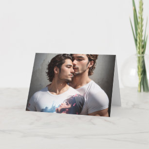 La tarjeta de felicitación para parejas gays