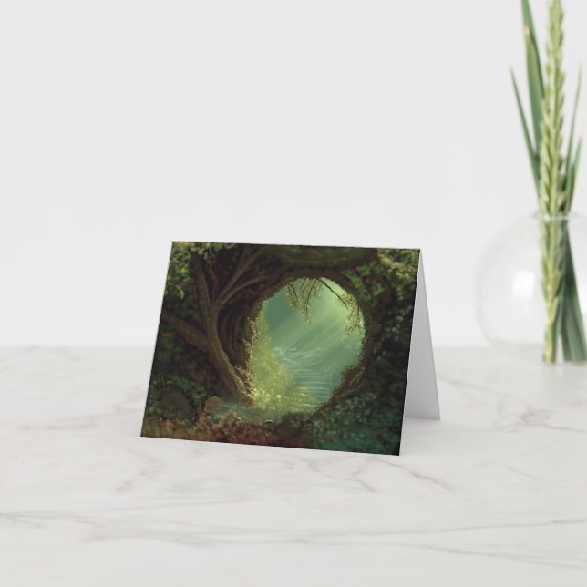 La tarjeta de felicitación plegada (Anverso)