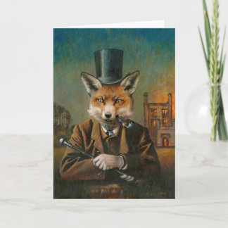 La tarjeta de felicitaciones del Dapper Fox